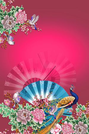中国风印花花型图片