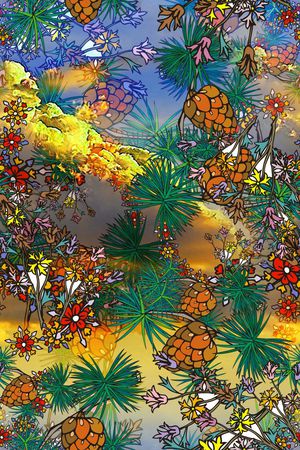 花卉印花花型图片