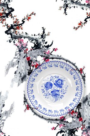 中国风印花花型图片
