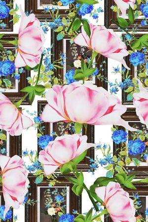 创意服装面料印花花型图片
