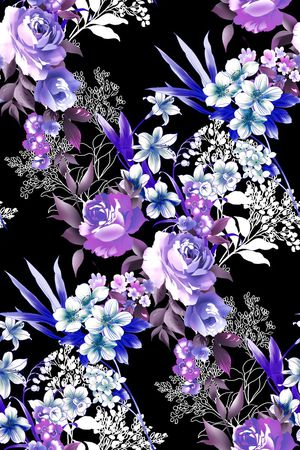 花卉印花花型图片