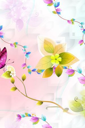 抽象印花花型图片