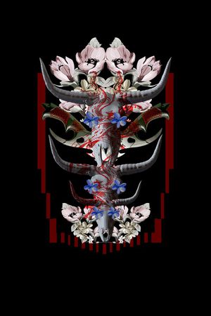 头骨印花花型图片