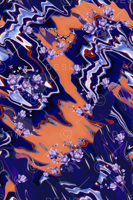 复古印花花型图片