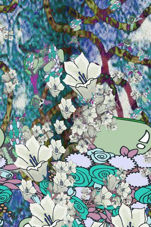 定位花印花花型图片