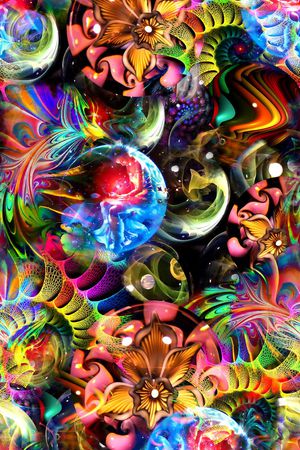 玻璃球印花花型图片