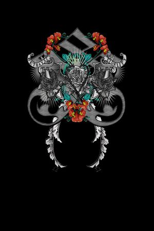 潮流印花花型图片