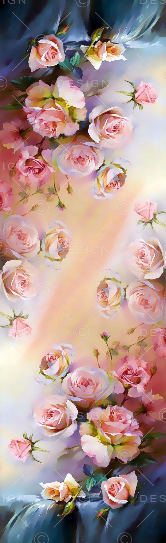 手绘印花花型图片