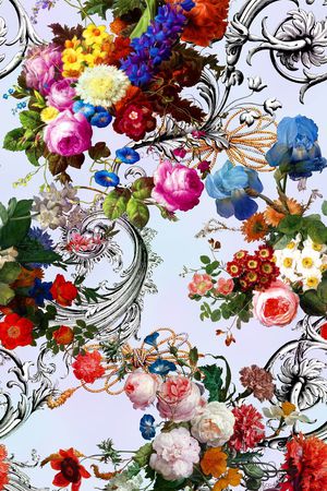 花卉印花花型图片