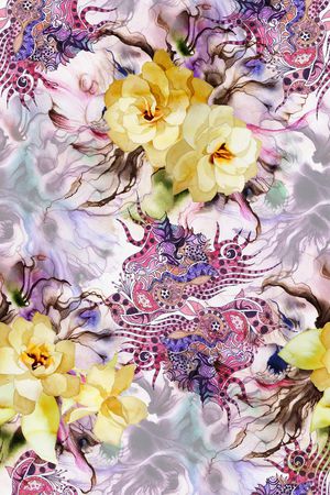 花卉印花花型图片