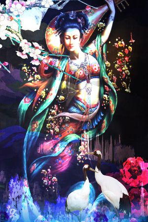 时尚定位印花花型图片
