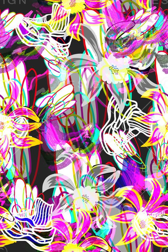 流行时尚印花花型图片