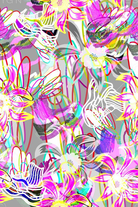 原创印花花型图片