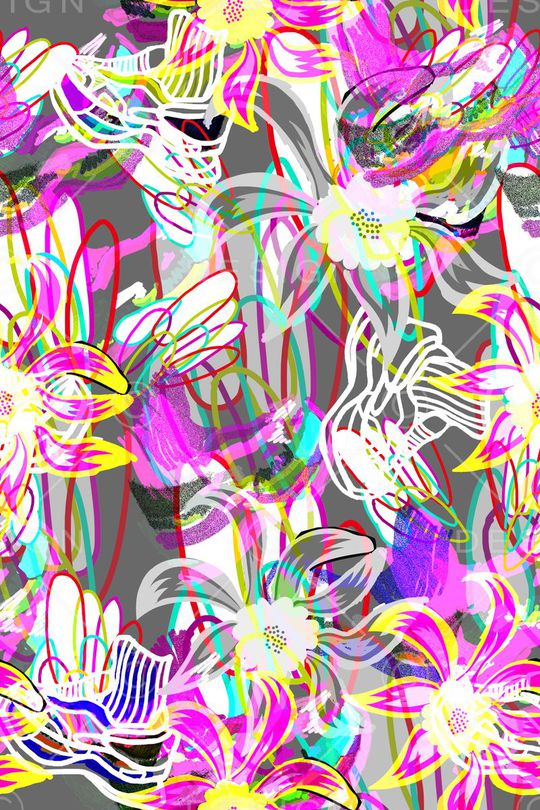 流行时尚印花花型图片
