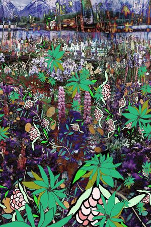 定位花印花花型图片