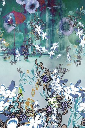 意境抽象风印花花型图片
