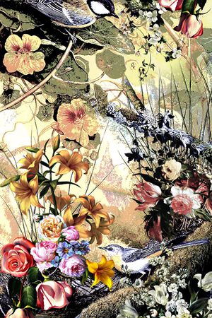 大牌印花花型图片