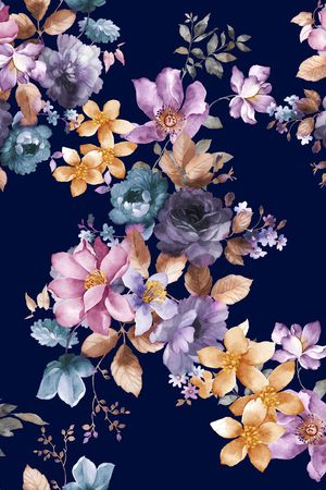 花卉印花花型图片