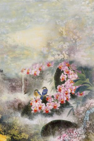 中国风印花花型图片