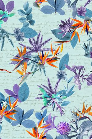 复古印花花型图片