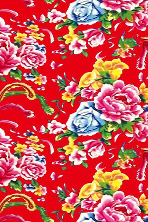 复古印花花型图片