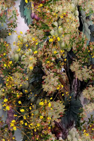 森林风印花花型图片