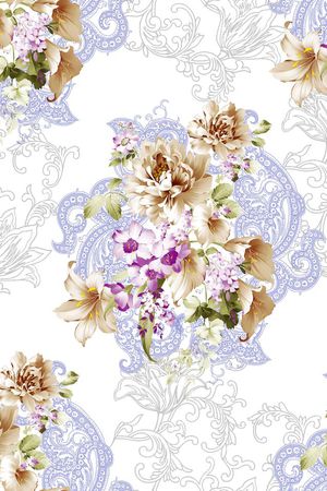 花卉印花花型图片