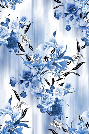 花卉印花花型图片