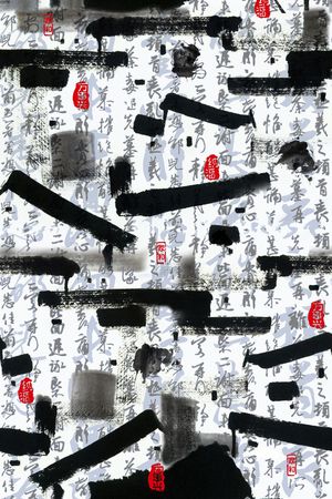 笔触印花花型图片
