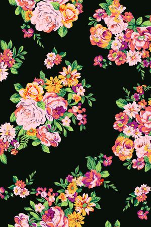 花卉印花花型图片