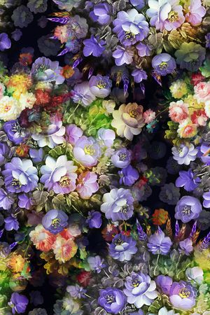 油画印花花型图片