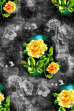 星空印花花型图片