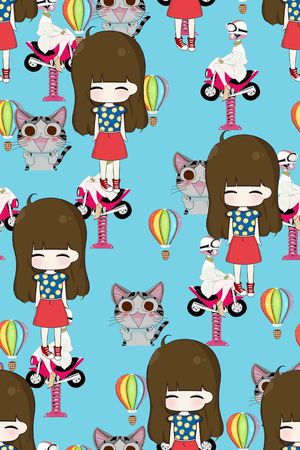 创意服装面料印花花型图片