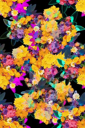 抽象印花花型图片