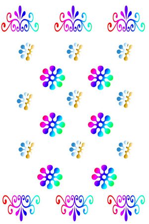 潮流印花花型图片