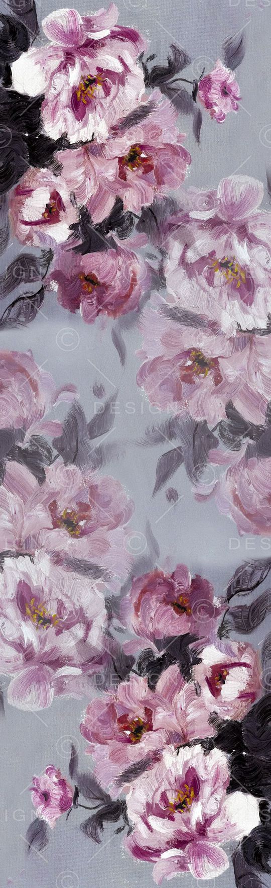 手绘印花花型图片