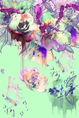 花卉印花花型图片
