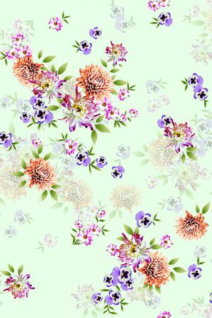 花卉印花花型图片