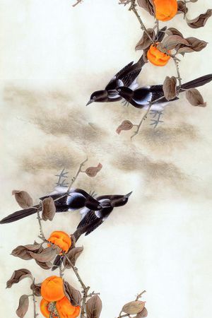 国画印花花型图片