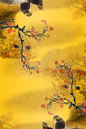 中国风印花花型图片