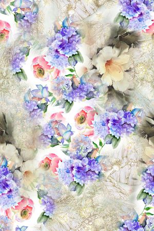 花卉印花花型图片
