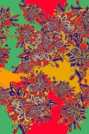花卉印花花型图片