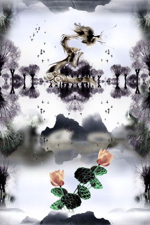 龙印花花型图片