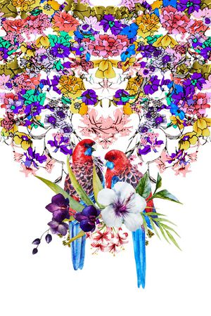 潮流时尚印花花型图片