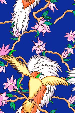 中国风印花花型图片