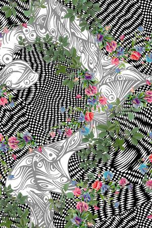 服装印花花型图片