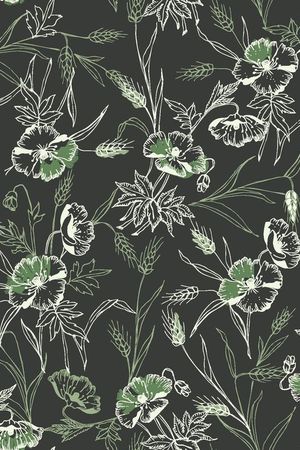 花朵印花花型图片