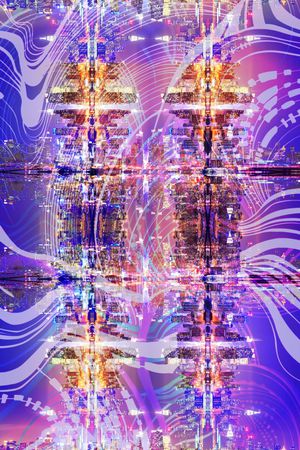 抽象印花花型图片