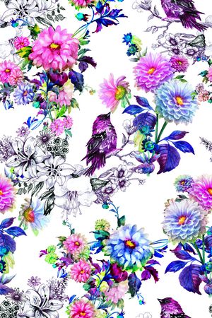 花卉印花花型图片