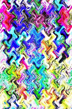 波浪幻想蓝色渐变炫彩抽象 纹理印花花型图片